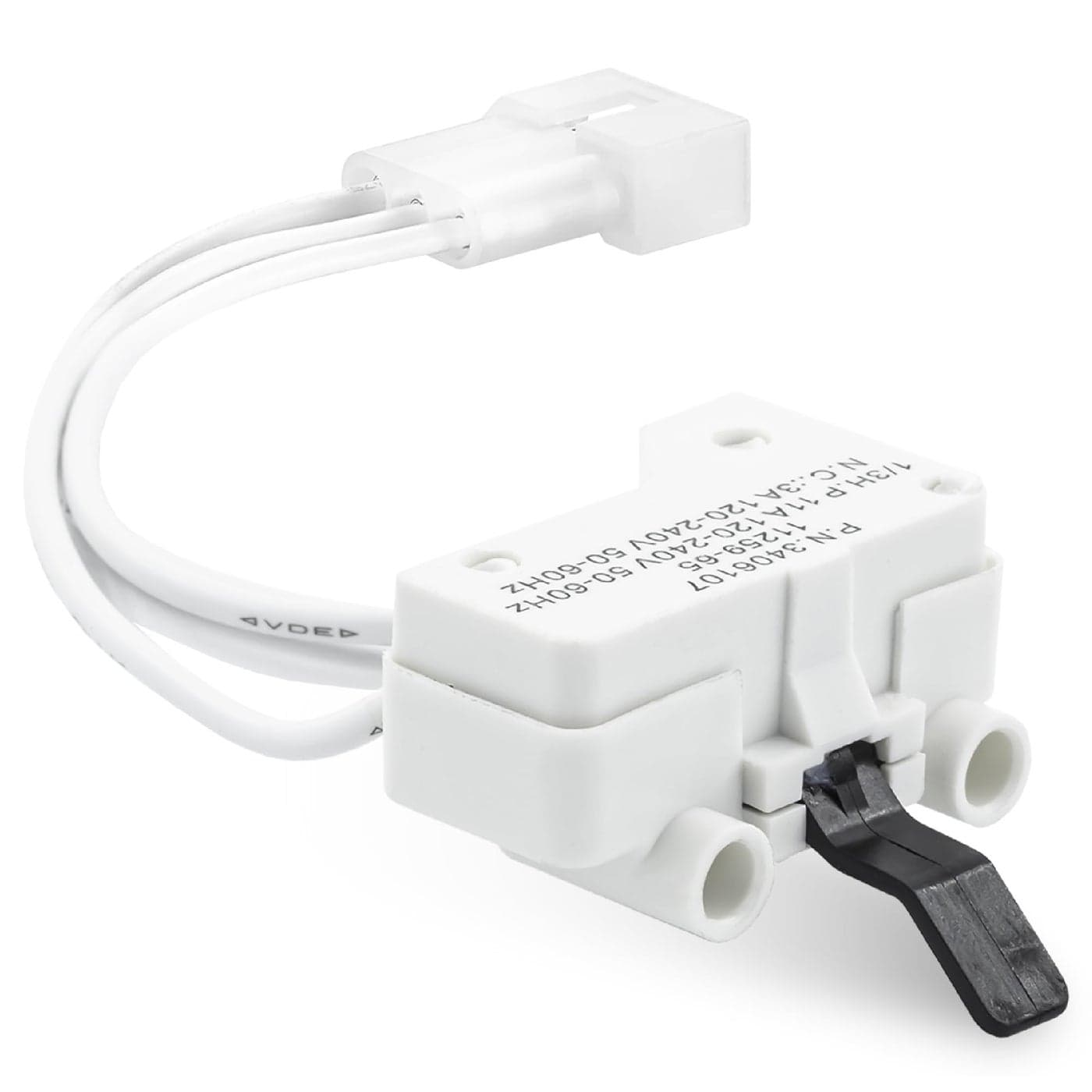 BlueStars WP3406107 3406107 Dryer Door Switch For Whirlpool Maytag Kenmore Dryers Replaces 3406109 3405100 3405101 3406100 3406101 AED4475TQ1 MEDC400VW0 Series 6070 8090 500600 700800