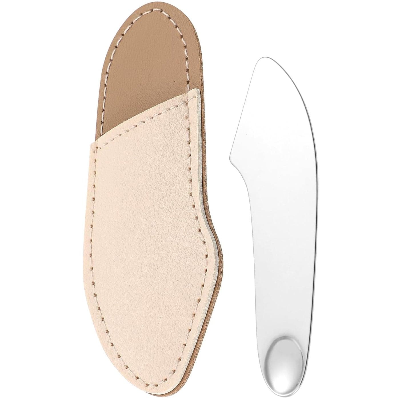 POPETPOP Makeup Spatula Foundation Spatula- Korean Cosmetic Spatula, Stainless Steel Facial Spatula Professional Foundation Palette Mixer Facial Cosmetic Makeup Tool