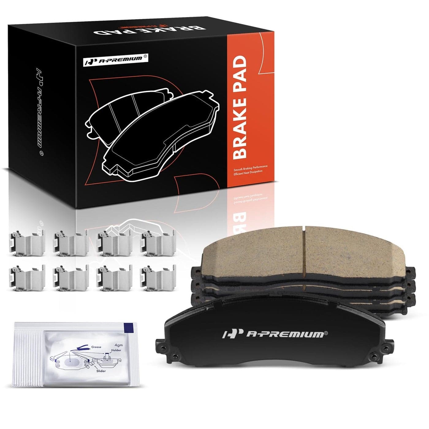 APremium Front Ceramic Disc Brake Pads Set Compatible with Ford F250 Super Duty 20132021 F350 Super Duty 0132021 F450 Super Duty 20132016 4 Pcs