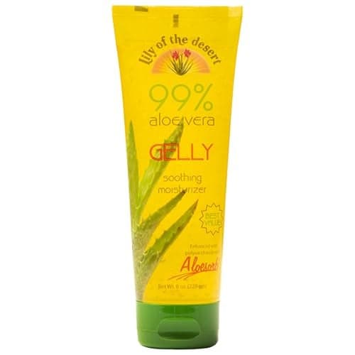 Lily Of The Desert Gelly Moisturizer 99 Organic Aloe Vera Gel for Skin After Sun Care with Aloe Vitamin E Oil and Vitamin C for Sunburn Relief 8 Fl Oz