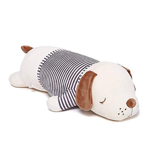 Niuniu Daddy 15 19 Pound Plush Puppy Weighted Stuffed Animal Soft Plush Toy Dog Cute Cuddle Hugging Pillow Body Pillow Birthday Gift for Kids Adults Girls Boys