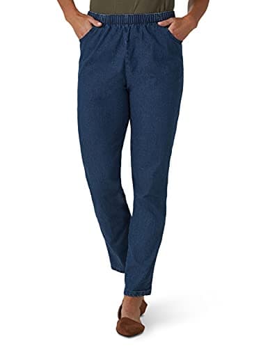 Chic Classic Collection Women's Stretch Elastic Waist Pull-On Legging Pant Mid Shade Denim 18