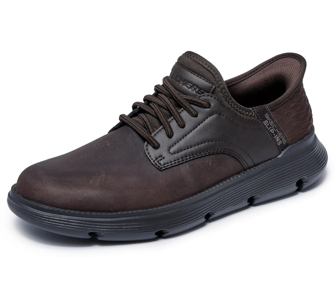 Skechers Men's Slip-ins Garza - Gervin Casual Slip-On Shoes, Chocolate, 11