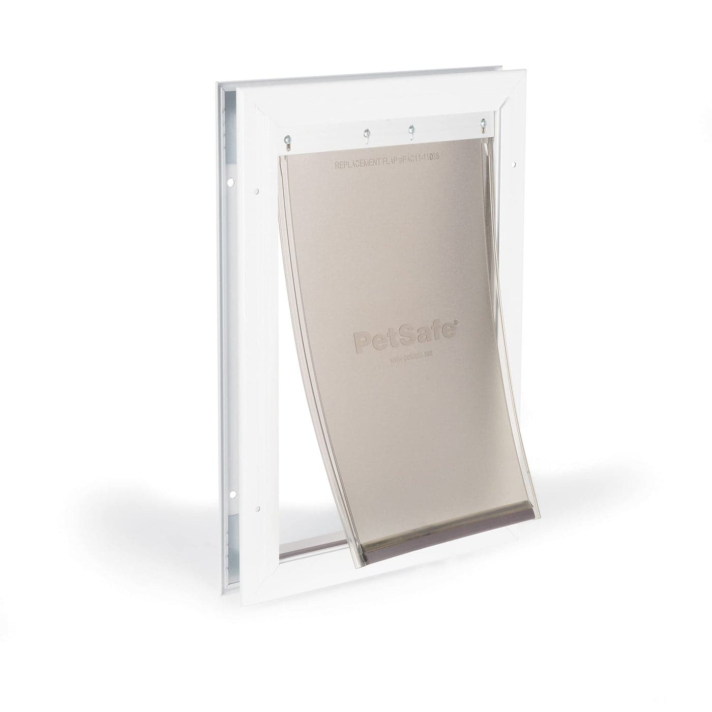 PetSafe Freedom Aluminum Pet Door for Dogs and Cats Medium White Tinted Vinyl Flap