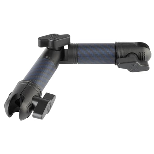 Bulletpoint Locking Adjustable Carbon Fiber Kevlar Mounting Arm with Articulating Joint Dual 20mm Socket Ends 4cmto4cm