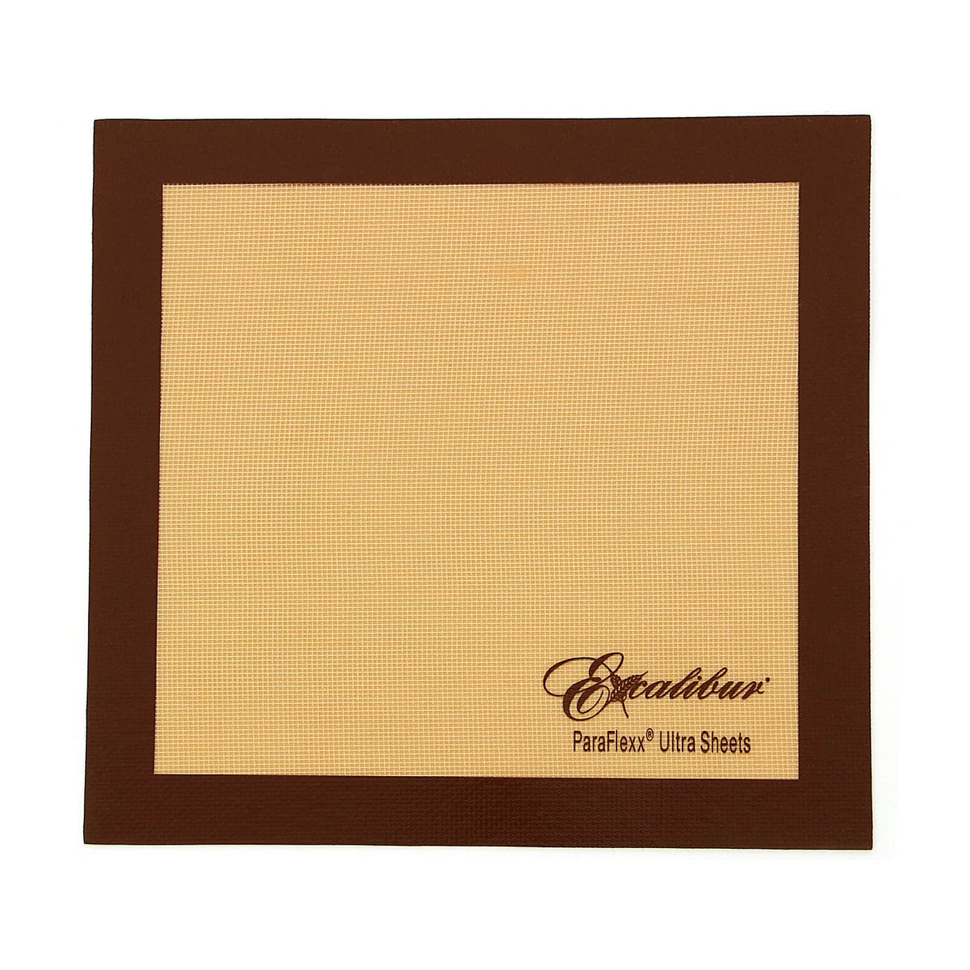 Excalibur ParaFlexx Ultra Silicone Reusable NonStick Drying Sheets for Food Dehydrators 14Inch Set of 4 Brown