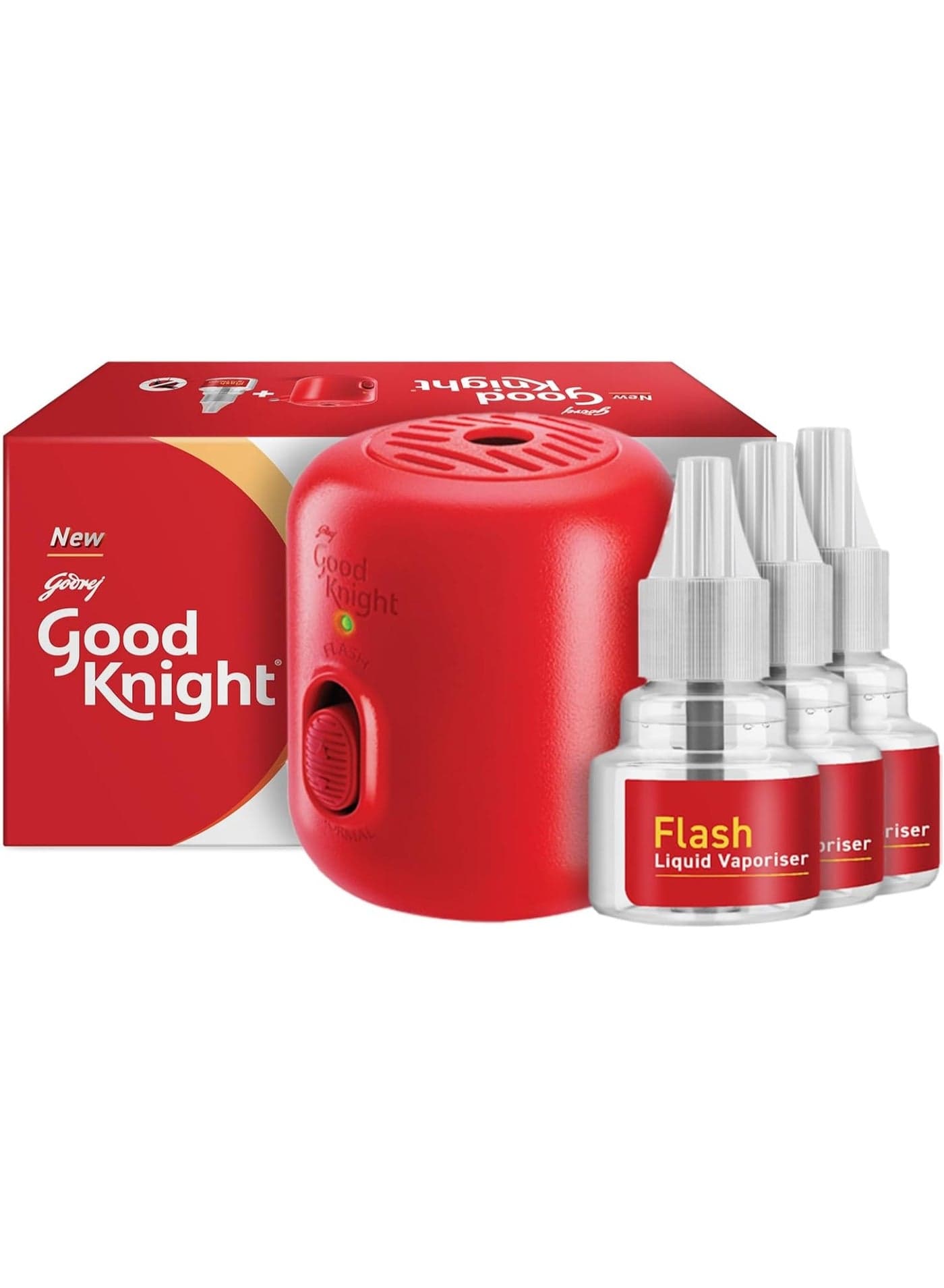 Good Knight Gold Flash Mosquito Repellent Combo Pack (Machine + 3 Refills), 4Pcs