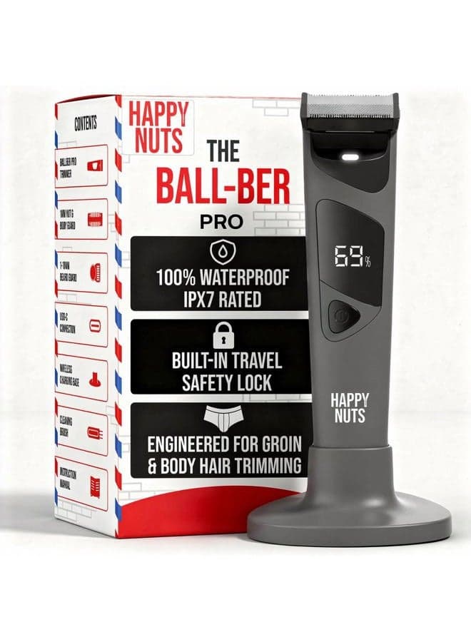 The Ballber Groin Trimmer for Men Waterproof Rechargeable Ball Shaver for Men (The Ballber Pro), 1.0 count