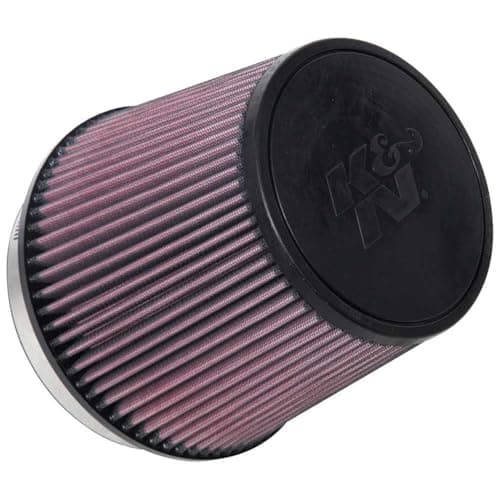 K&N High-Flow Original Lifetime Universal Clamp-On Air Filter: High Performance, Premium, Washable: Flange Diameter: 6 In, Filter Height: 6.5 In, Flange Length: 1 In, Shape: Round Tapered, RU-1014
