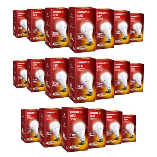 Eveready 12W B22D Emergency Inverter LED Bulb| Cool Day Light (6500K) | Energy Efficient | 4 Hour Battery Backup | Li-on Battery Inside (20)