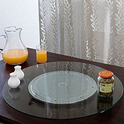 JVS Revolving Toughened Glass Turntables Lazy Susan 24 Original