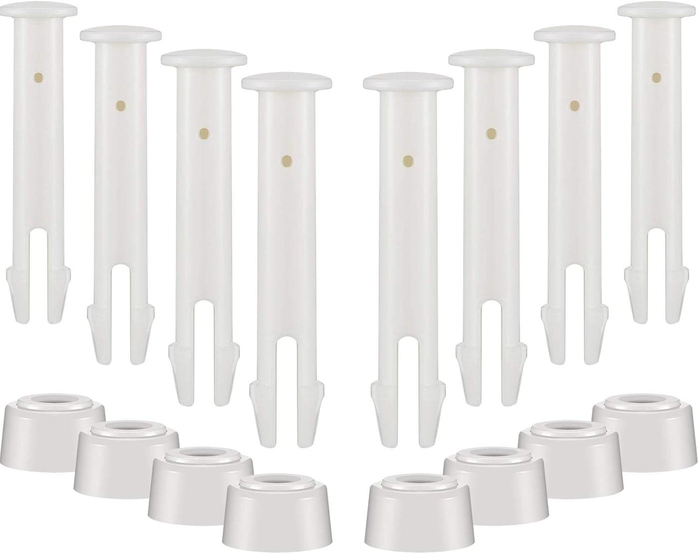 12 Pieces Plastic Pool Joint Pins with Pool Seals for Pool Replacement Parts 236 Inch