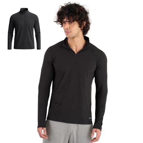 Terractive Men’s Cuddle Tee | TerraSoft™ Ultra Soft, Sweat-Wicking & Odour-Proof T-Shirt for Gym, Walks, Runs & Everyday Wear | Performance Tee with Cotton-Like Comfort Black