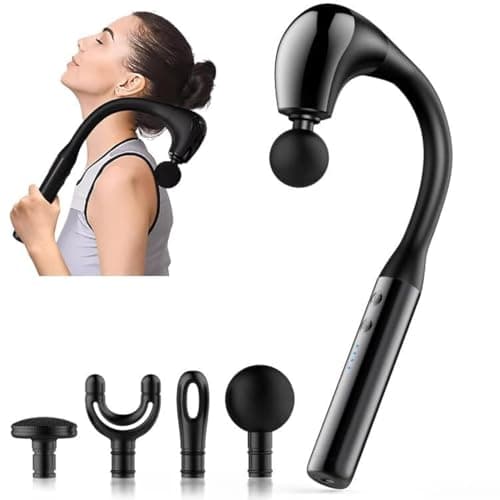 Fronnor Massage Gun Deep Tissue with Extended Handle Revolutionary UShaped Back Massager Body Massager for NeckShoulderLeg