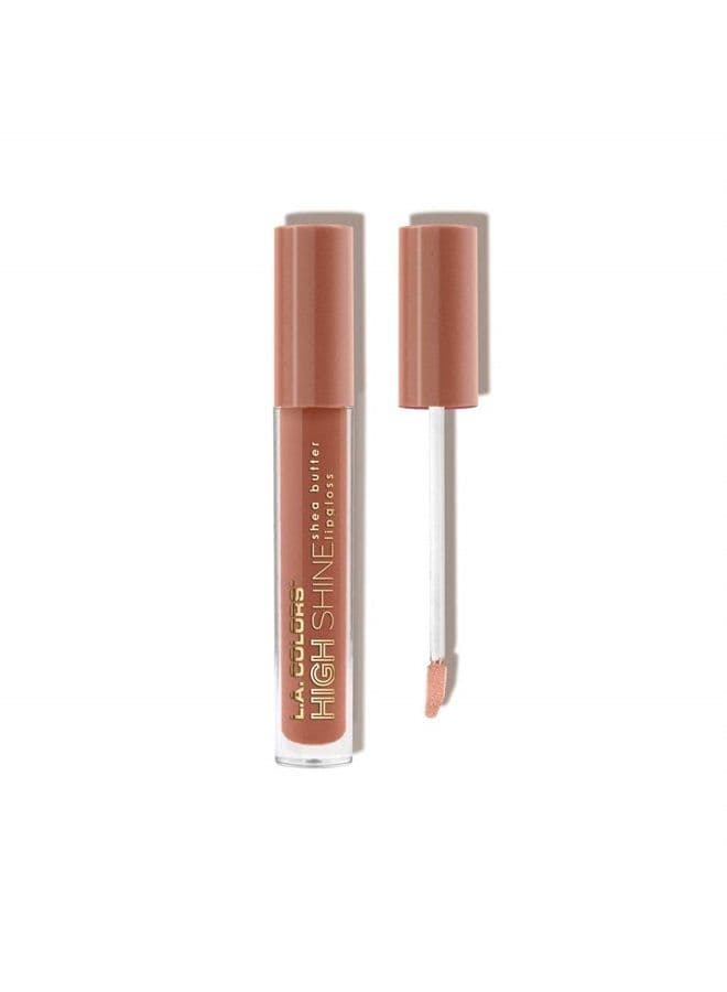 L.A. Colors High Shine Shea Butter Lip Gloss, Dollface, 0.14 Ounce