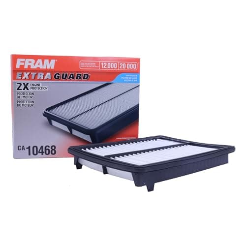 FRAM Extra Guard CA10468 Replacement Engine Air Filter for Select Acura and Honda Models, Provides Up to 12 Months or 12,000 Miles Filter Protection