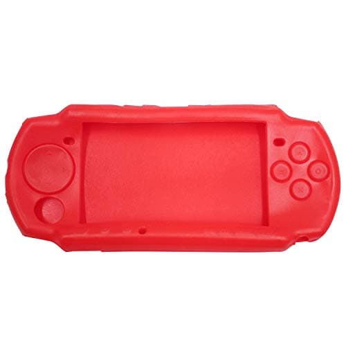 OSTENT Soft Protector Silicon Travel Carry Case Skin Cover Pouch Sleeve for Sony PSP 2000/3000 Color Red