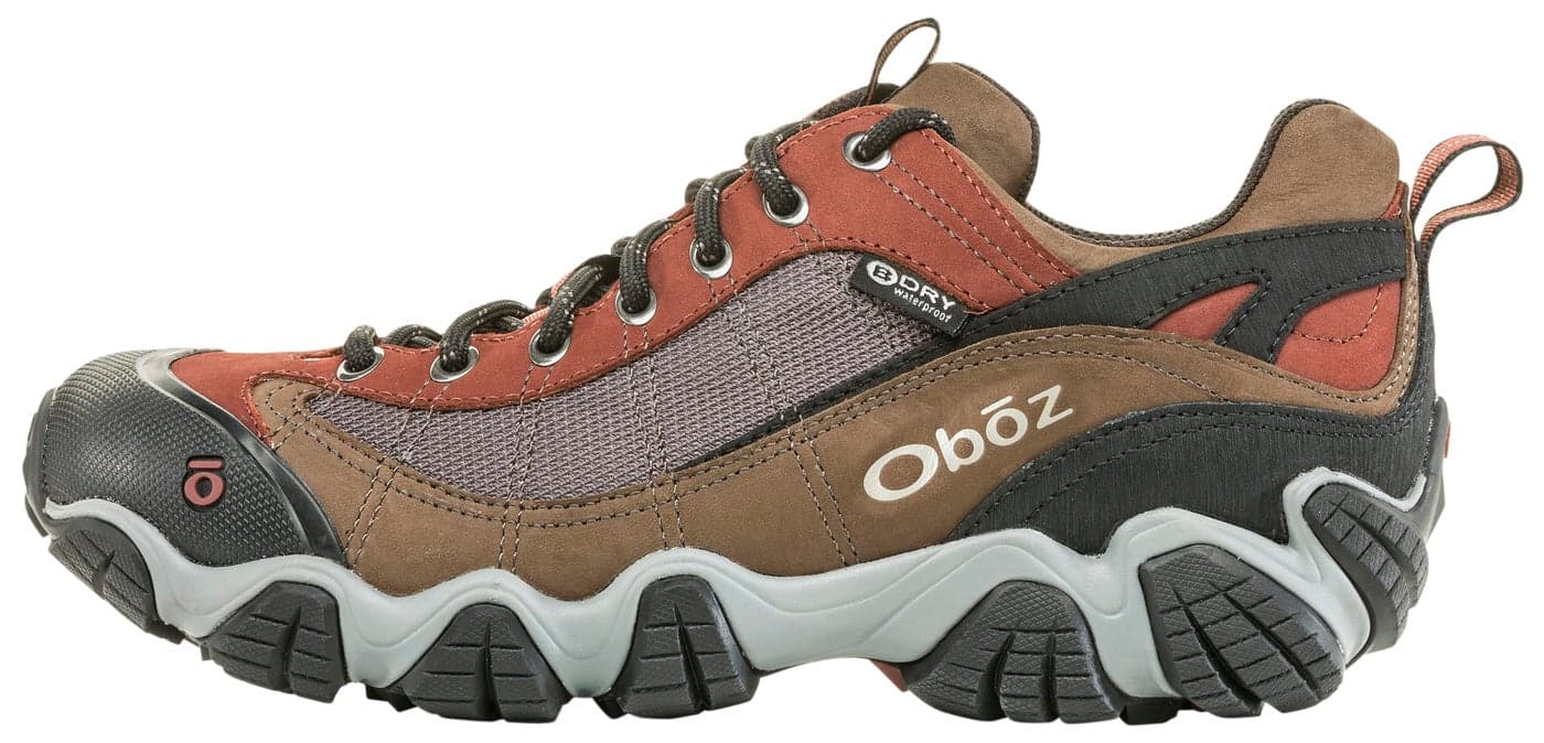 Oboz Firebrand II BDry Hiking Shoe Mens Earth 10 Wide
