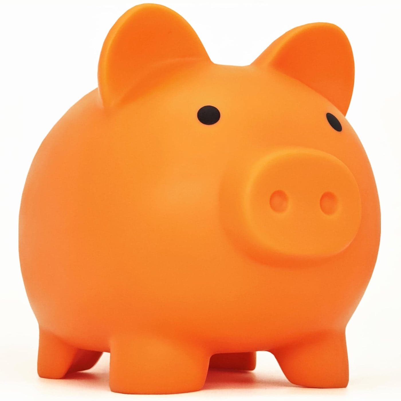 Cute Piggy Bank for Sbrvaniy Pig Money Bank Coin Bank for Boys and Girls My First Unbreakable Money Bank Large Size Decoration Savings Christmas Halloween Birthday Gift Orange