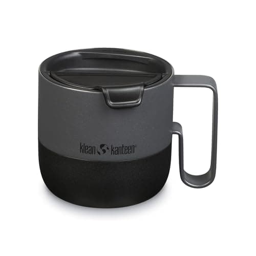 Klean Kanteen 14oz Rise Mug - Stainless Steel with Flip Lid - Asphalt