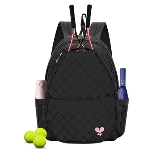 YEEGO DIRECT Tennis Bags for Women Tennis Backpack Pickleball Racket BagsWaterproof Sling BagSuitable for Pickleball Tennis Badminton Gifts for Women Men Black