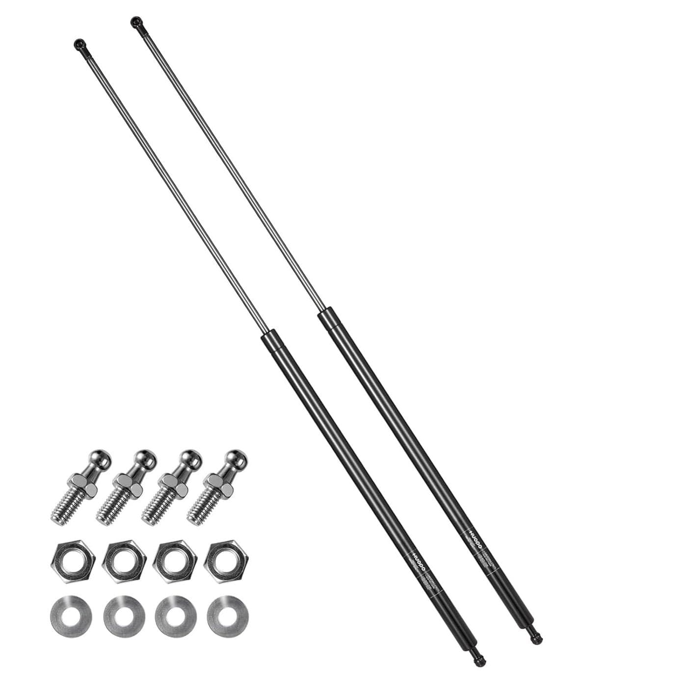 HUOPO 28 Inch 100lb/445N Gas Strut Shock - Set of 2 for Snowmobile, Trailer, Murphy Bed, and More