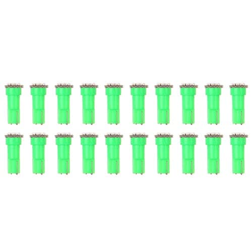 20x T5 17 74 73 Instrument Gauge Cluster Dash LED Bulbs Indicator Light (Green)