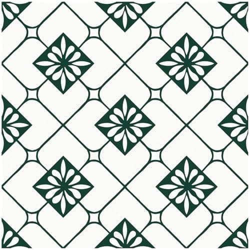 MORCART Peel and Stick Floor Tile, 20-Pack 7.87" x 7.87" Matte Vinyl Floor, Self Adhesive Waterproof Flooring DIY for Renter, Removable Tile Sticker for Bathroom, Kitchen, Bedroom, Wall (Green)