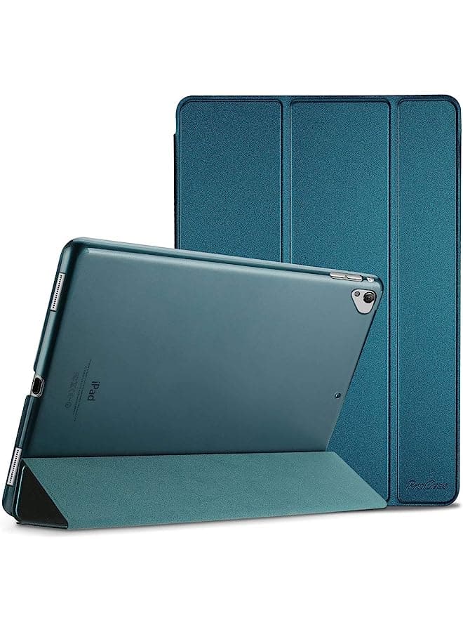 Ipad Pro 12.9 2017/2015 Case (Old Model, 1St & 2Nd Gen), Ultra Slim Lightweight Stand Smart Case Shell With Translucent Frosted Back Cover For Apple Ipad Pro 12.9 Inch -Teal