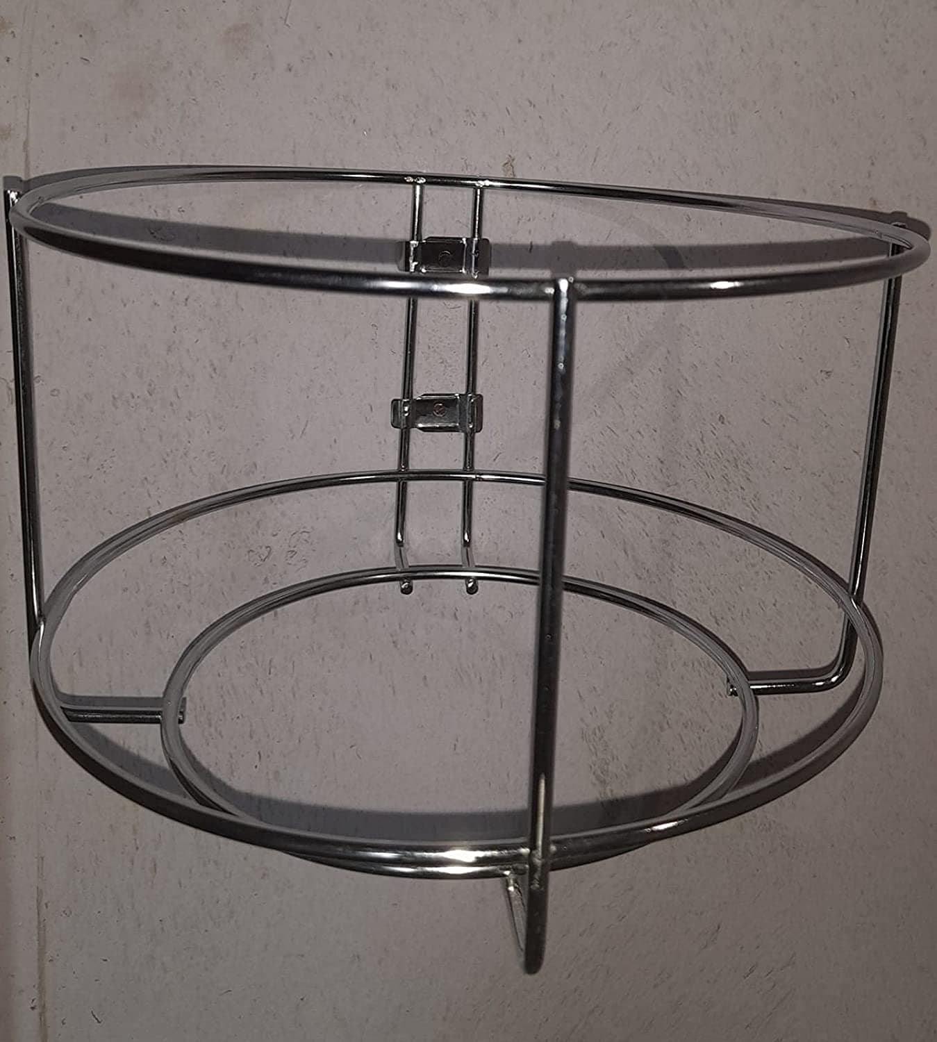 SAKAR Sales Dustbin Holder | Bin Stand for Modular Kitchen | Garbage Bin Rack | High Grade Stainless Steel Stand for Dustbin | Modular Kitchen Fixture Dia 10 Inch