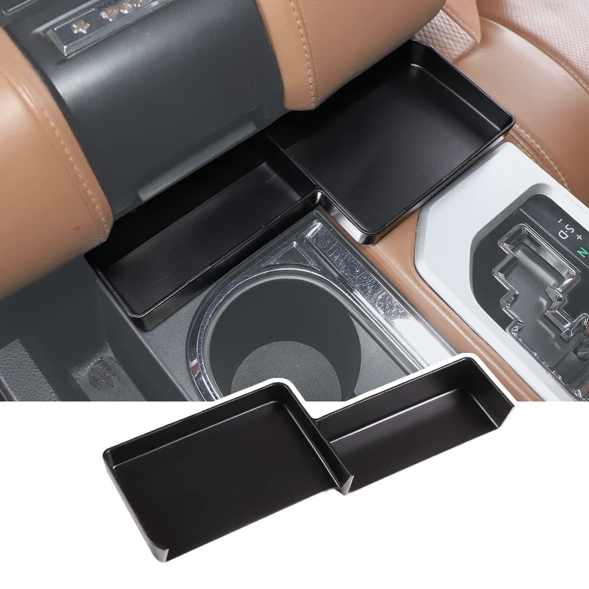 CHEAYAR for Toyota Tundra 20142021 Gear Shift Console Side Tray Organizer Gear Shift Console Side Storage BoxShifter Storage Box Interior Accessories1PCS