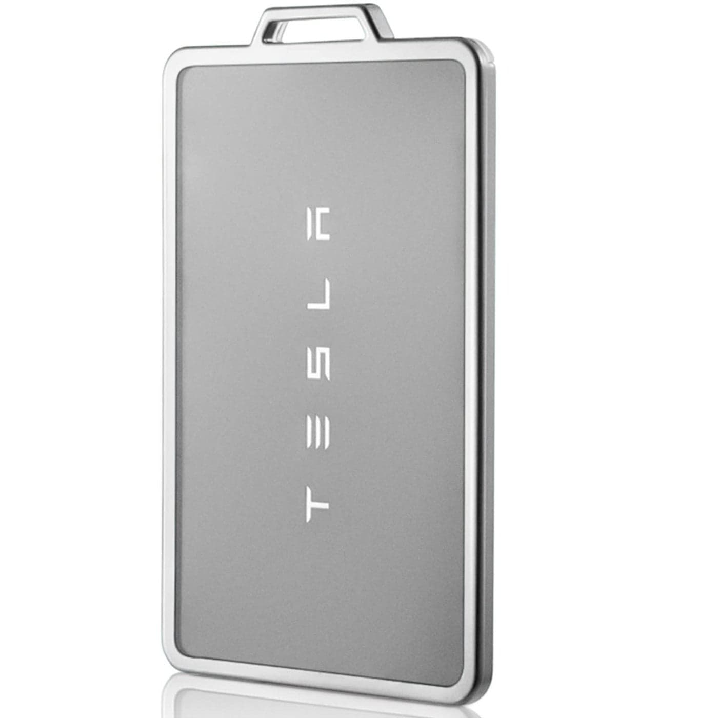 LINGYUN Key Card Holder for Tesla Model 3 Model Y Flexible TPU Protective Keycard Case Key Shell Cover with Keychain Silver1