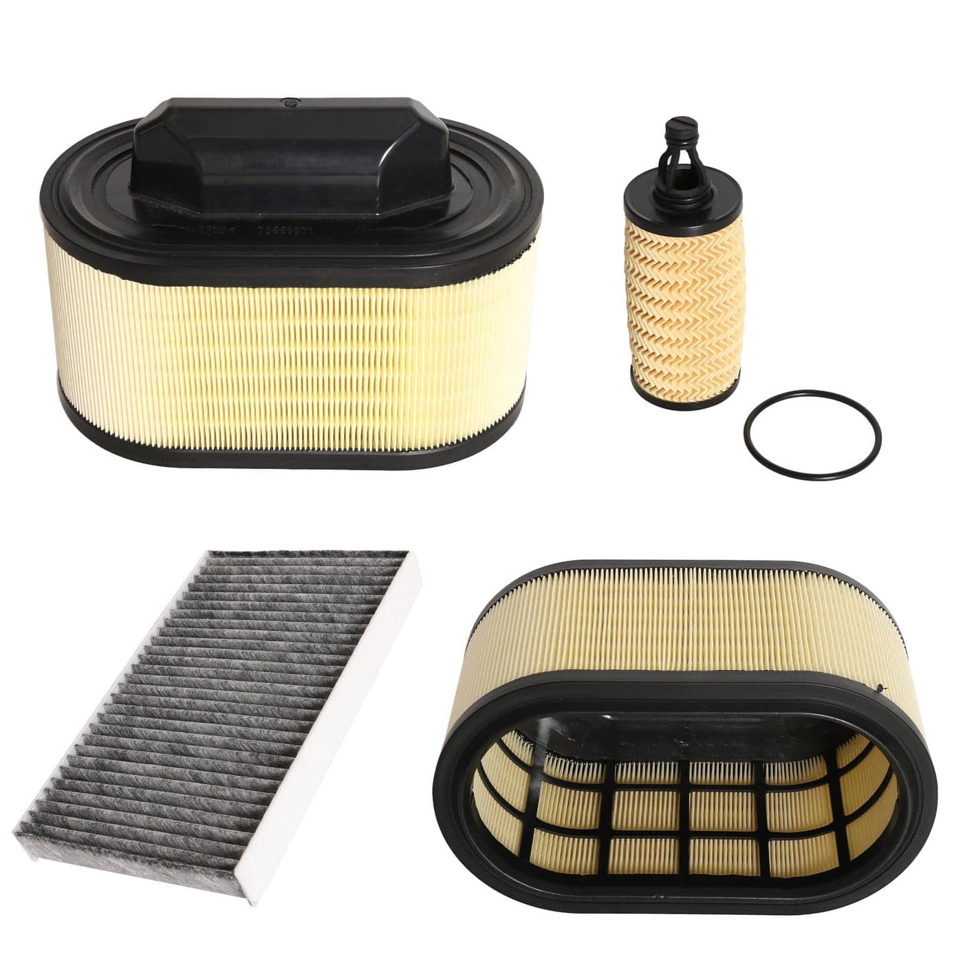 JAVOUKA 670001545 4PCS Engine Air Filter and Oil FilterCabin Air Filter fit for Maserati Ghibli 20142022 for Levante 20172020 for Quattroporte 20142022OE 670001545 670005021 000311401