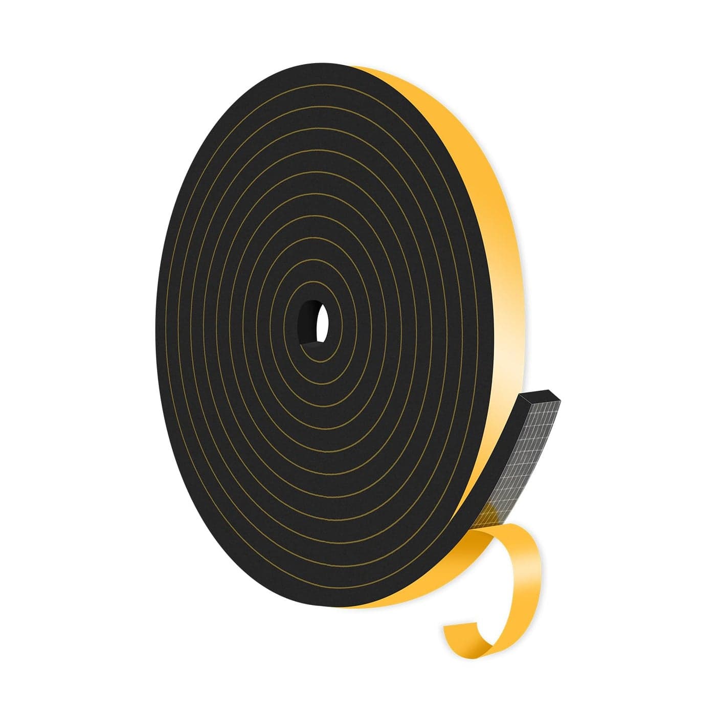 Weather Stripping Door SealWeather StrippingSoundproofCold InsulationHigh Density CR Foam Insulation Tape for Door Front Door Frame WindowsSliding Door Black 12 in x 14 in x 13Ft