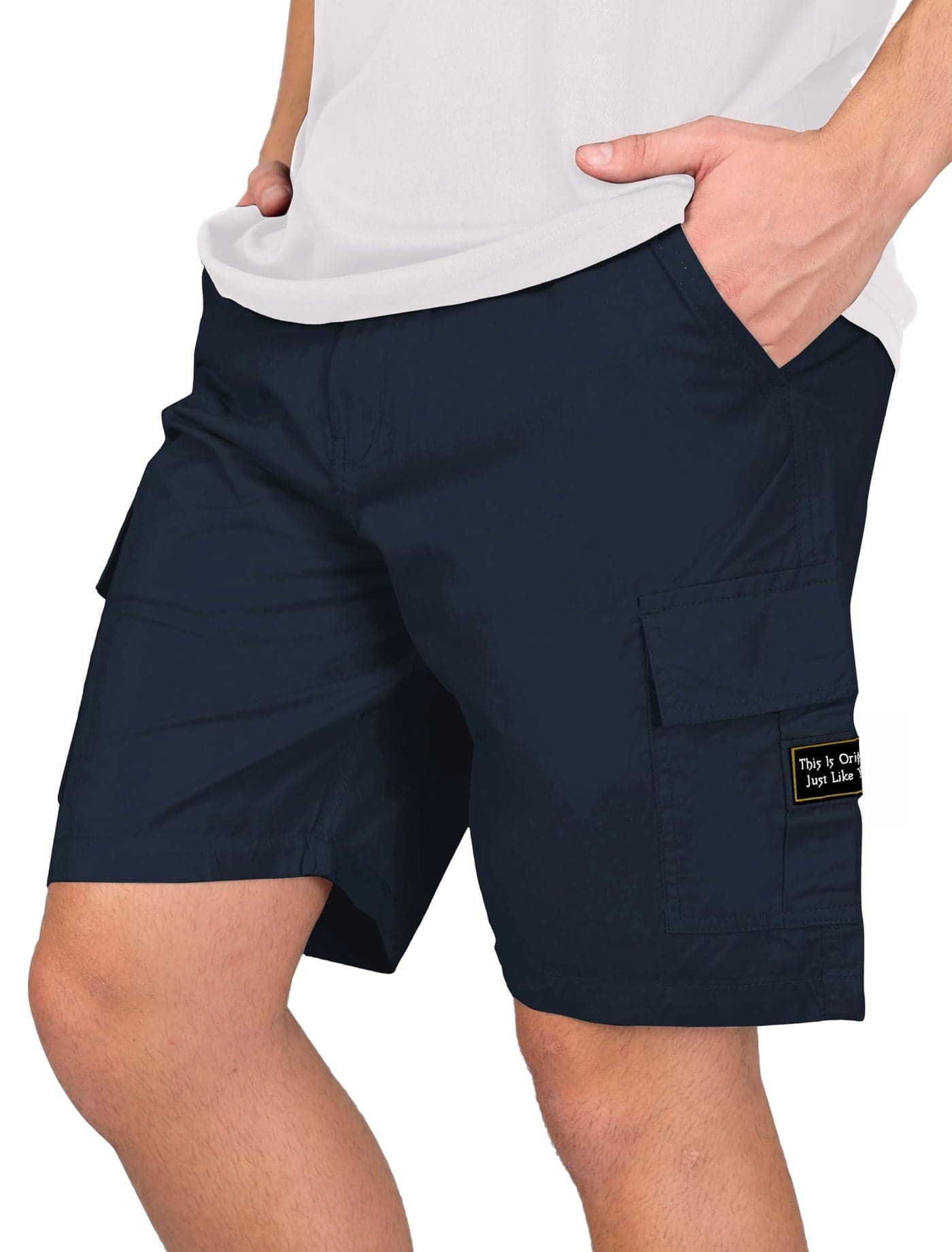 RynoGear Men's Shorts || Cotton Casual Shorts for Man || Shorts Pant for Men Navy Blue