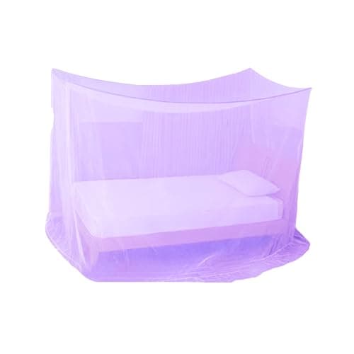 Divayanshi Mosquito Net for King Size Single Bed (Polycotton, 4 * 6.5 FT, Purple)
