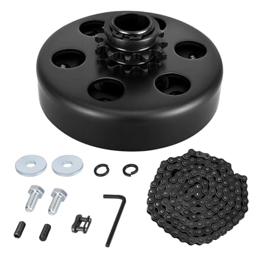 Predator 212 Clutch Kit, Heavy Duty 12T Centrifugal Clutch 3/4" Bore for #35 Chain, Go Kart & Mini Bike, Fits 212cc Predator 212 / Honda GX160 GX200 2–7HP Engine with Chain, Screws & Link
