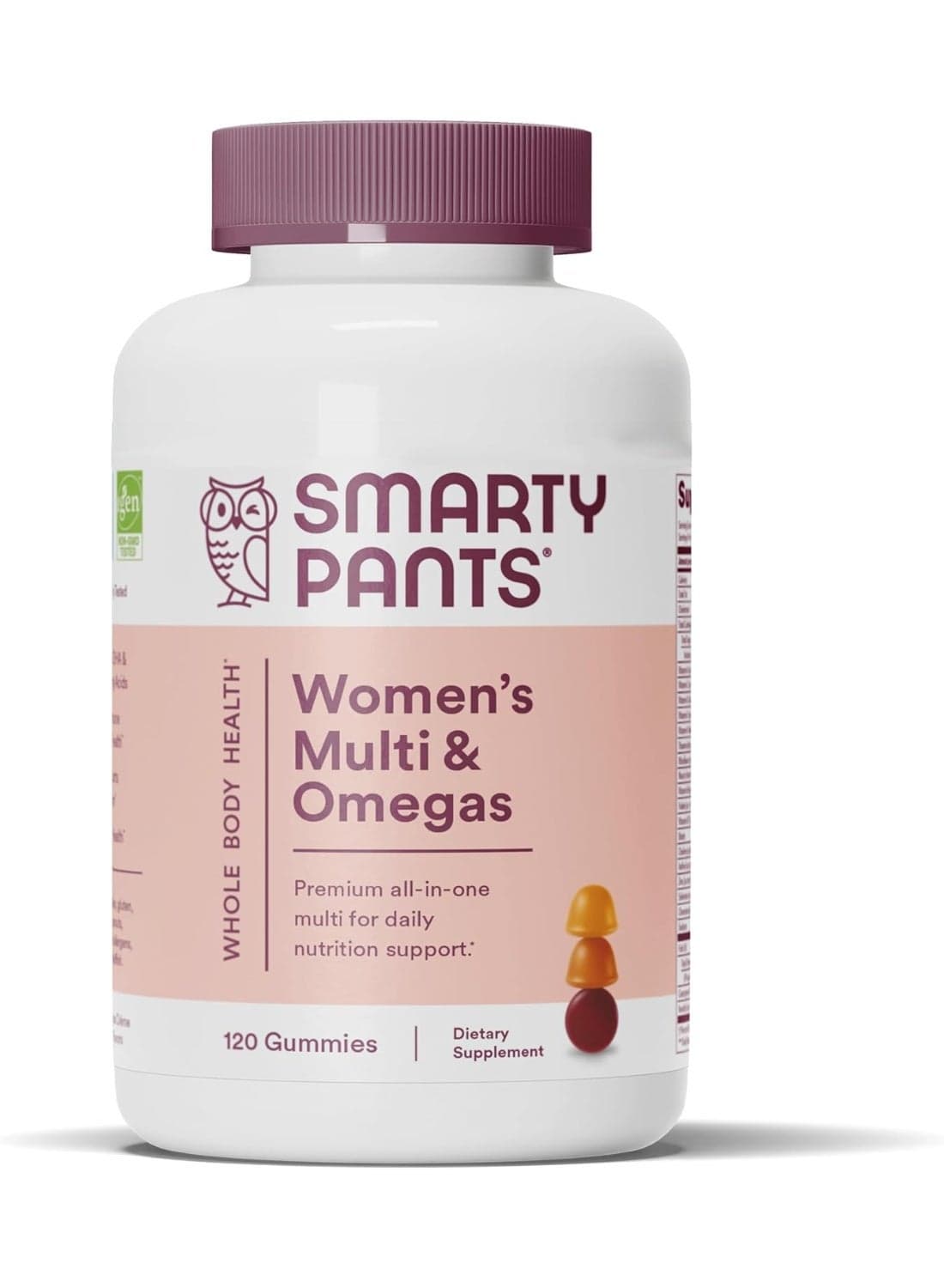 Women's Formula Daily Gummy Vitamins: Gluten Free, Multivitamin & Omega 3 Fish Oil (Dha/Epa), Methyl B12, vitamin D3, Vitamin B6, 120 Count (20 Day Supply) - Packaging May Vary