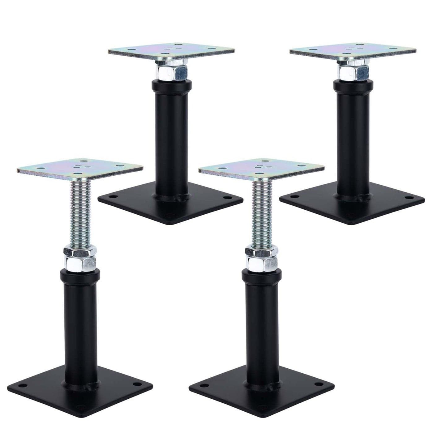 4Pack Adjustment Floor Jack Post Floor Jack Lift Supports 69 Inch Adjustable House JackAdjust SupportsLift SupportsMini Screw Jack Floor StraightenerLevel Supports