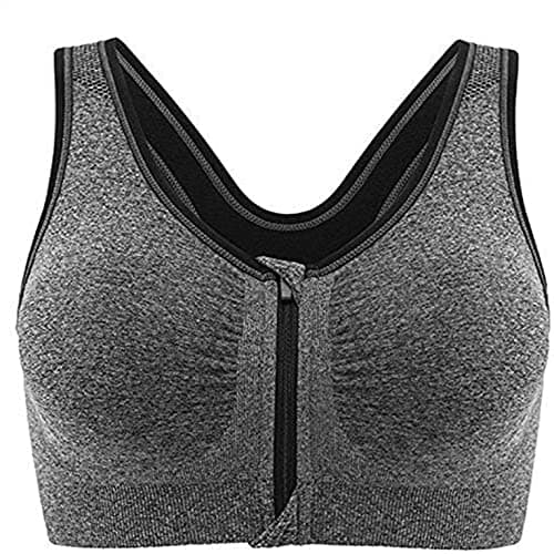 Mysha Women's Cotton Lightly Padded Non-Wired Sports Bra (Size-40) Grey