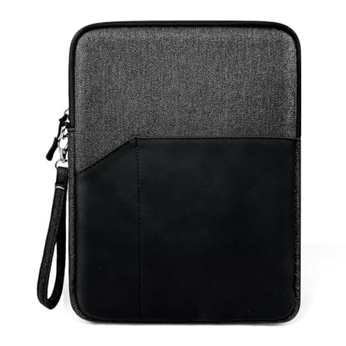 MOCA 13 Inch Tablet Sleeve Carrying Case for iPad Pro 12.9, Surface Pro 9/8/X, Galaxy Tab S9 Plus/S8 Plus, with Accessory Pocket (Black, 13 inch)
