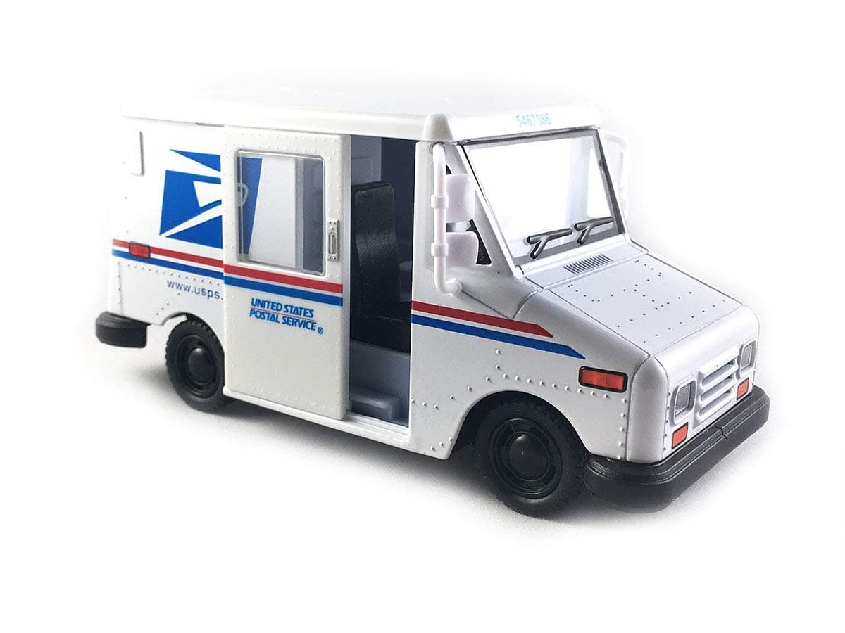 KiNSMART United States Postal Mail Truck USPS 1987 Grumman LLV 136 Scale Die Cast Metal 5 Inch Model Toy Truck
