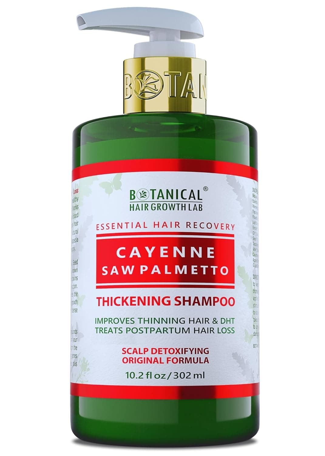 Botanical Hair Growth Shampoo Scalp Detox Cayenne Shampoo AntiThinning Shampoo Thickening Shampoo for Thinning Hair Hair Loss Shampoo Thickening Products For Women Men 102 Fl Oz