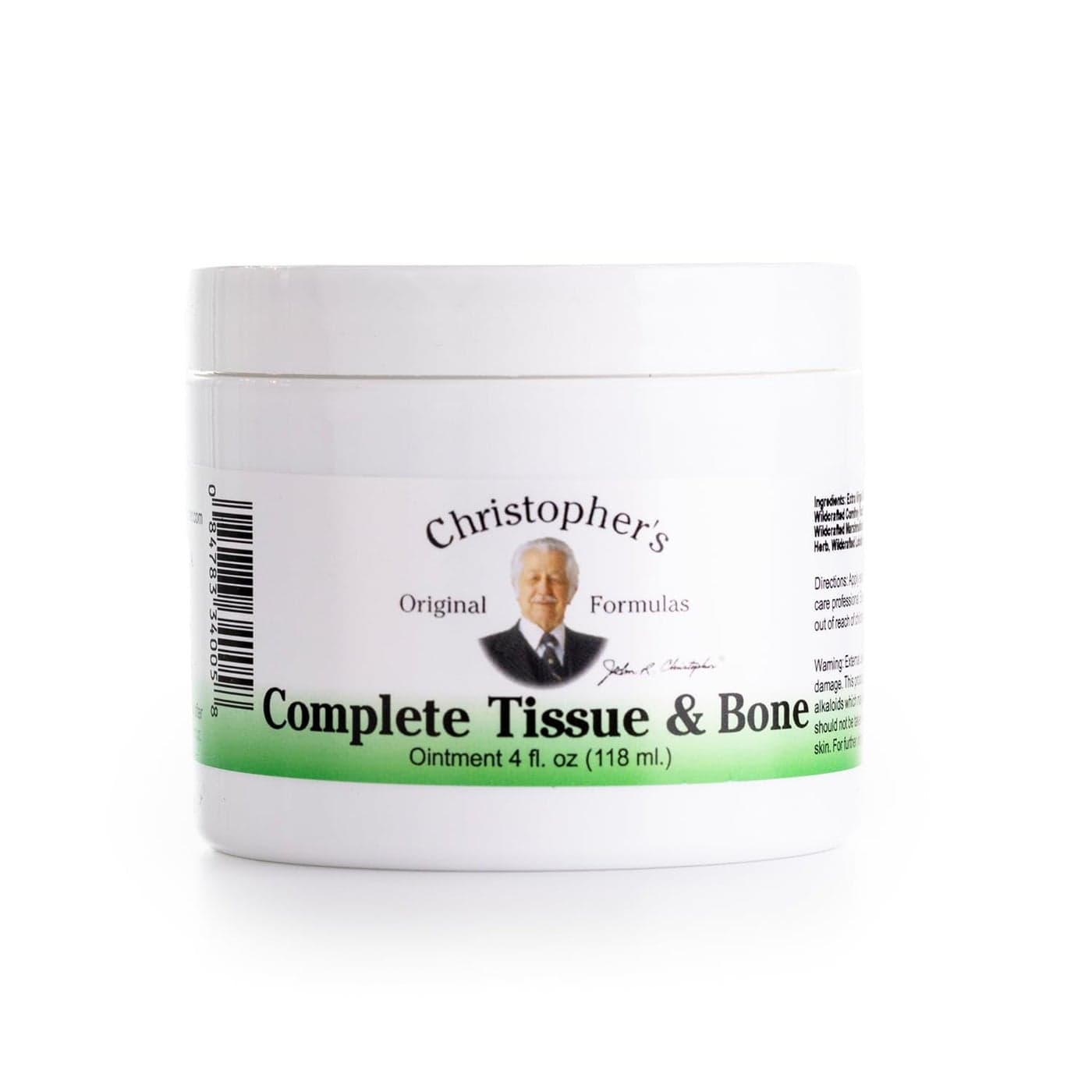Christophers Original Formulas Complete Tissue Bone Ointment Herbal Topical for Muscle Joint Support 4 fl oz