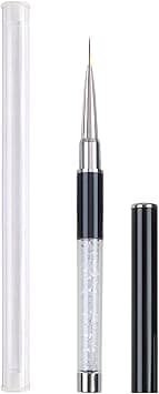 11mm Nail Art Painting Brush Crystal Acrylic UV Gel Line Pen Manicure Nail Liner Brush Nal Art Painting Brushes for UV Gel Builder Nail Drawing Line