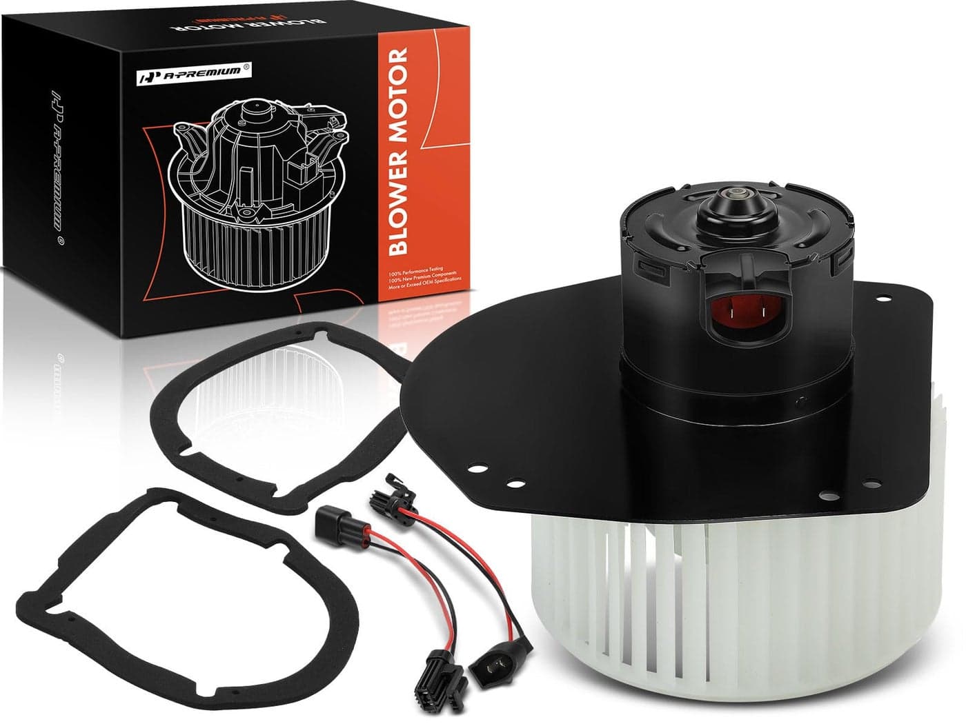 A-Premium Front HVAC Heater Blower Motor Assembly Compatible with Ford, Lincoln & Mercury Vehicles - Bronco, Crown Victoria, F-150/F-250/F-350/F-100, Mark VI, Town Car, Grand Marquis, Marauder