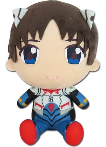 Great Eastern Entertainment Evangelion New Movie Shinji Ikari Plug Suit Sitting Plush 7 H
