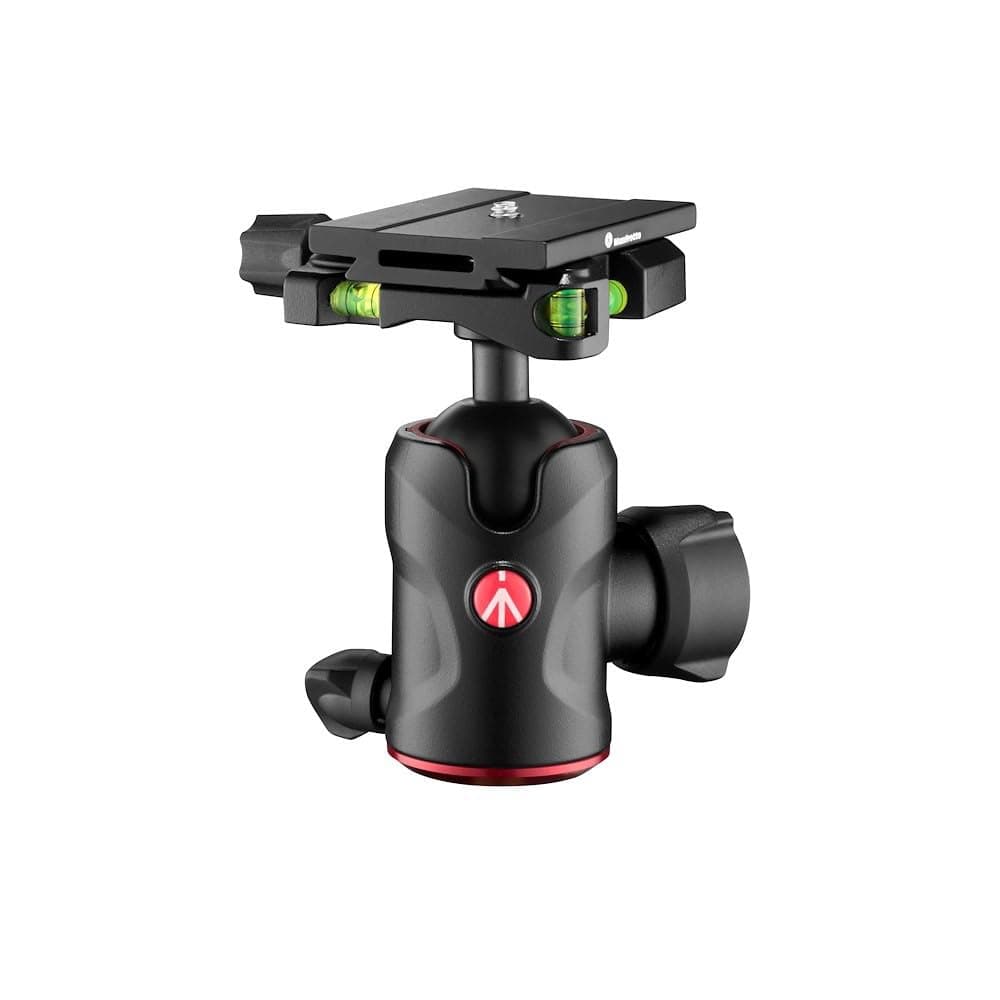 Manfrotto Compact Ball Head 496 with MSQ6PL Quick Release Plate Fluid Ball Head for Camera Tripod Camera Stabilizers Remote Controls Photography Equipment