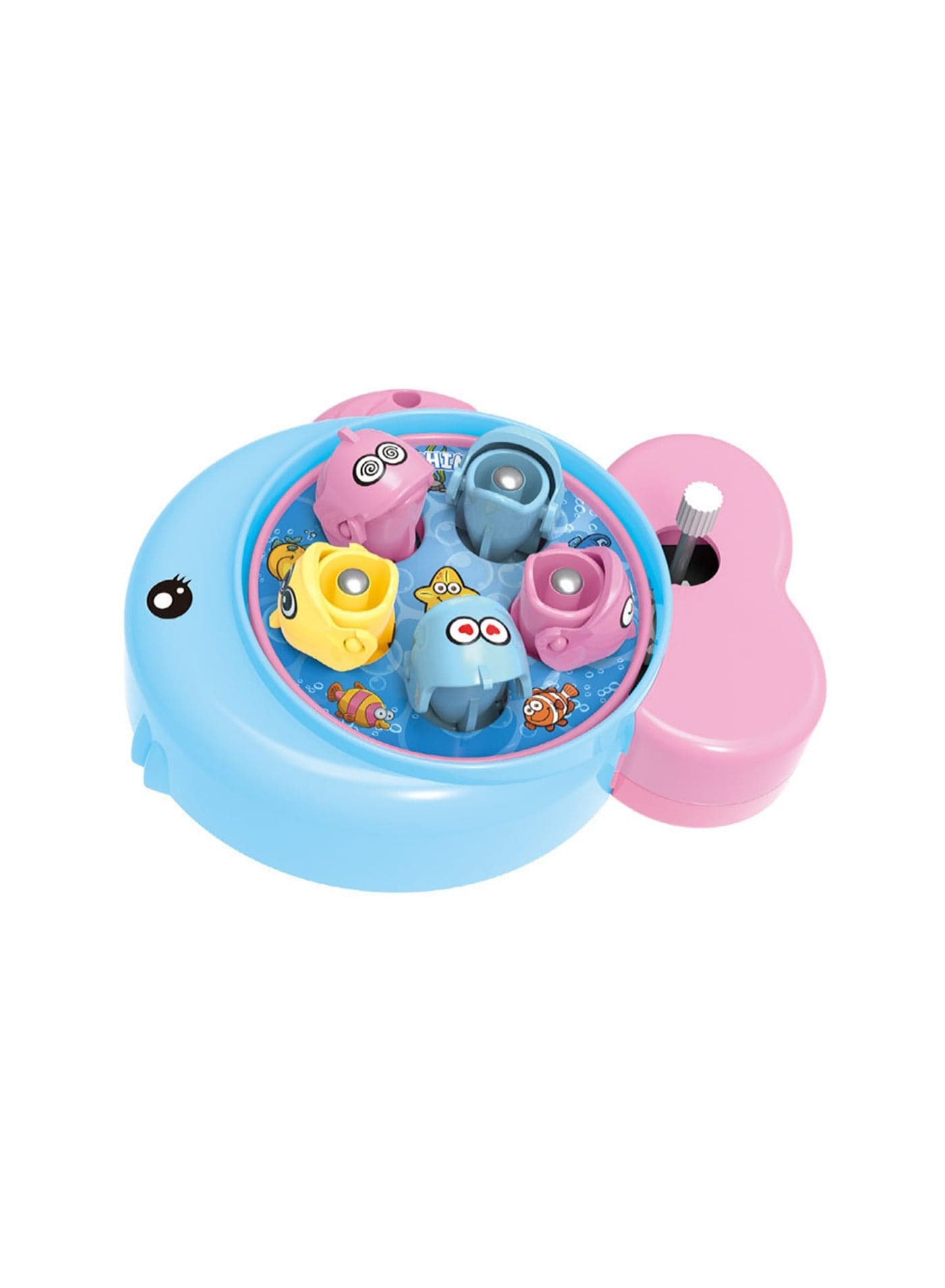Mini Fishing Toy Game Machine, Suitable For Children'S Parent-Child Interaction (Blue)
