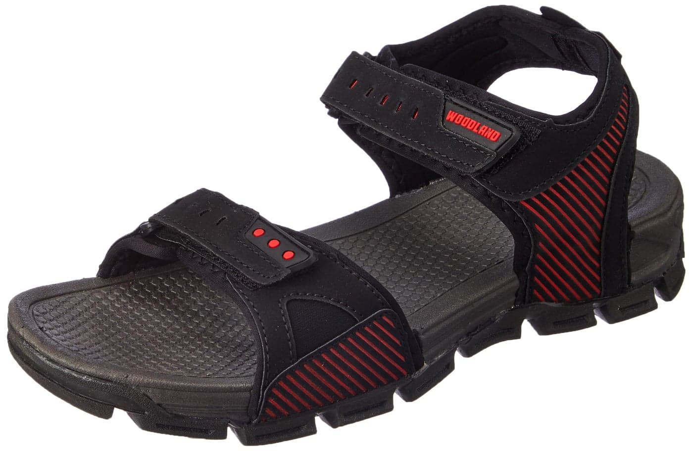 Woodland Men's Black Sandal-7 Kids UK (OSGD 4616022)